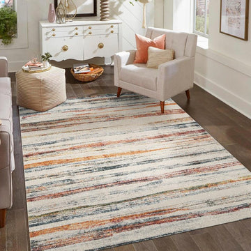 Washable Aress Stripe ARS18 Multi Flatweave Rug-Desire Rugs-Rug Love - The Most Loved Rug Store